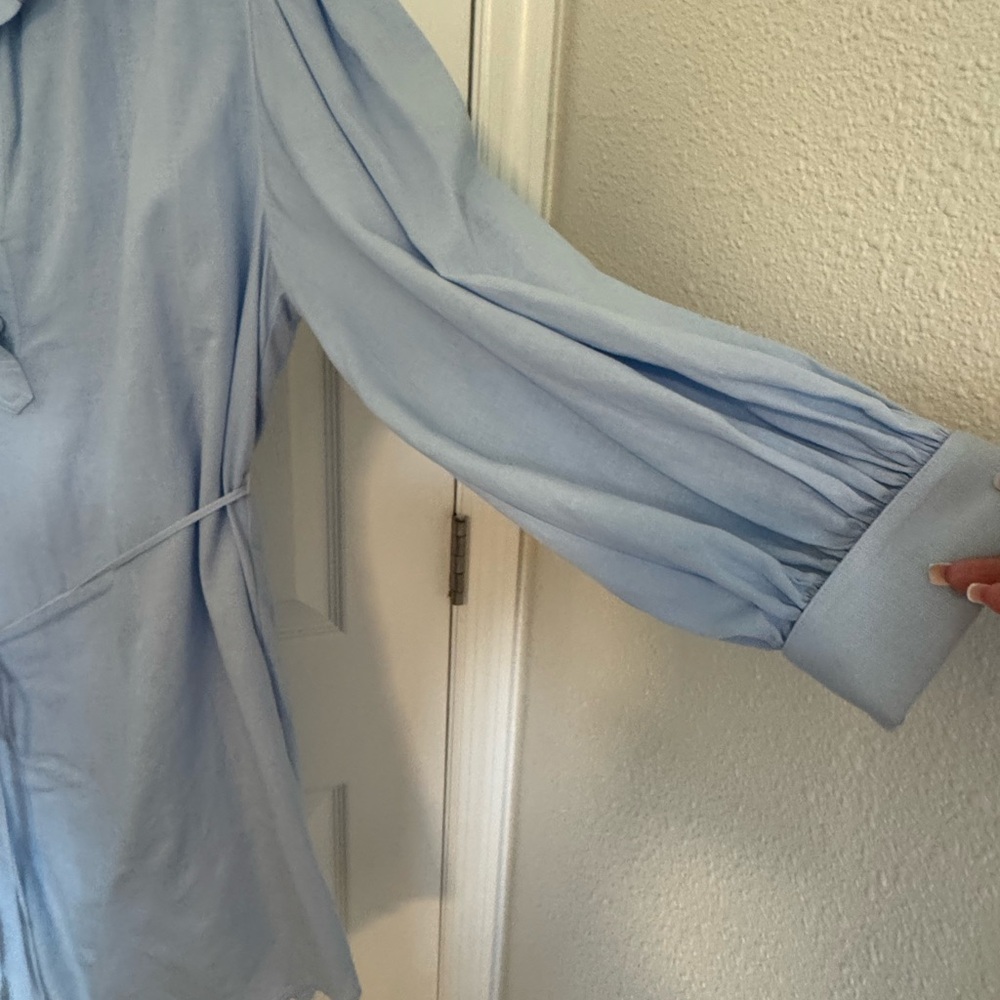 Alex Marie Blue Long Sleeve Dress - Picture 3 of 6